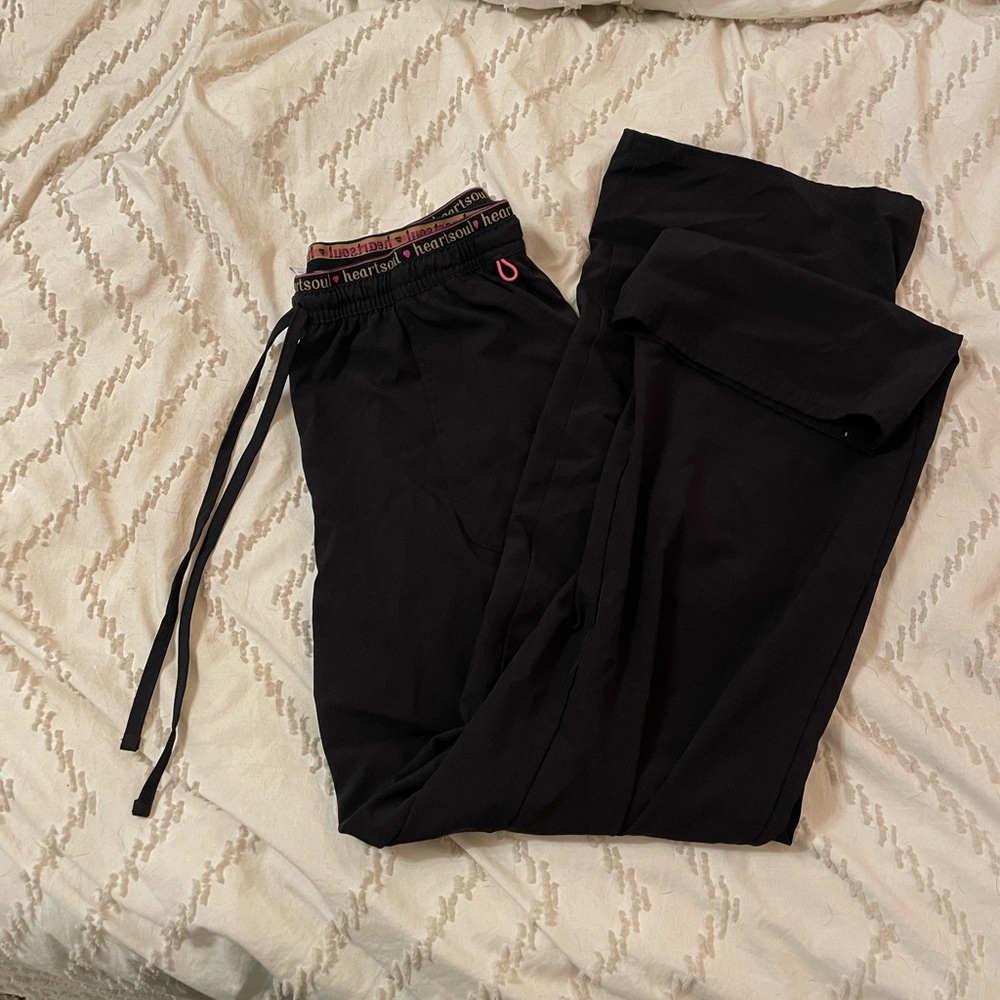 Heartsoul black scrub pants